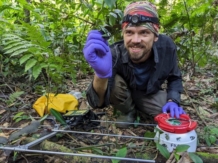 Andrius Pašukonis during field work